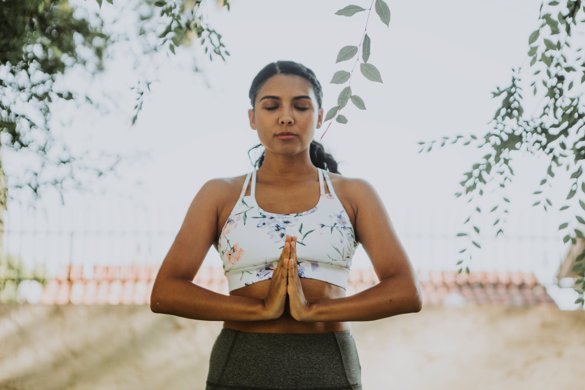 woman doing yoga activity